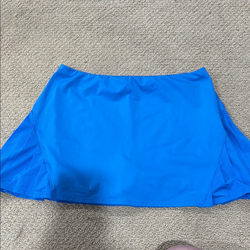 Tail Blue Asymmetrical A-Line Mini Skirt Athletic